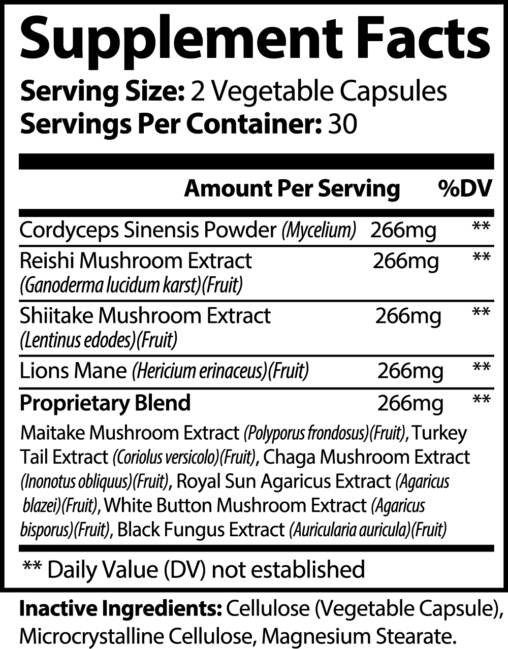 Dynamic Mushroom 10 X